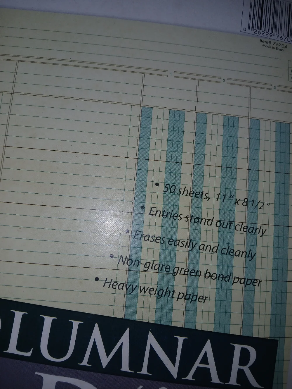 📊 Vintage Columnar Pad | 4 Columns | Retro Accounting | Budget Planning